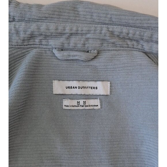 Urban Outfitters Rolla's Men At Work Fat Corduroy Shirt Blue Size Medium - Picture 2 of 8